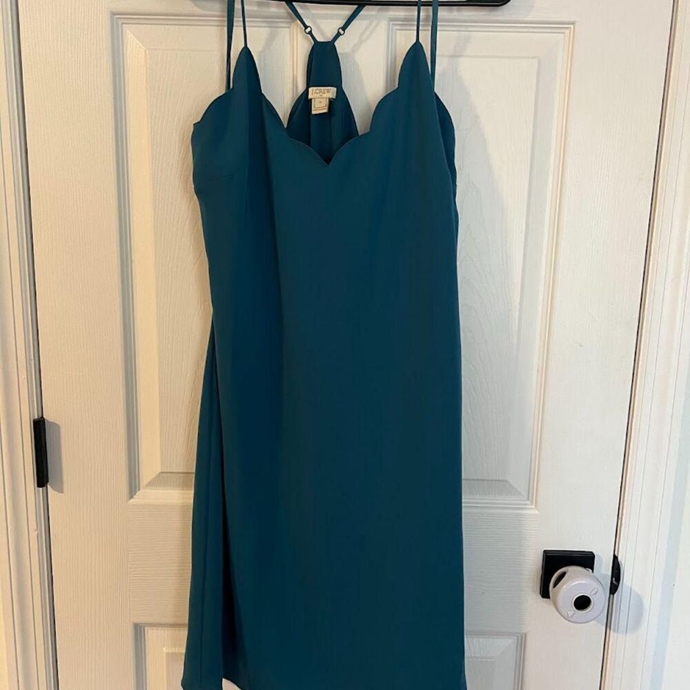 Jcrew Women's Teal Slip Dress size 10
